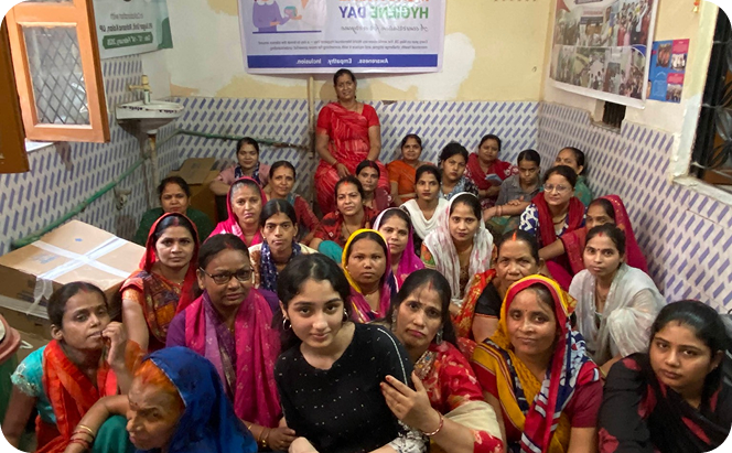 Group of women participating in MindHer session
